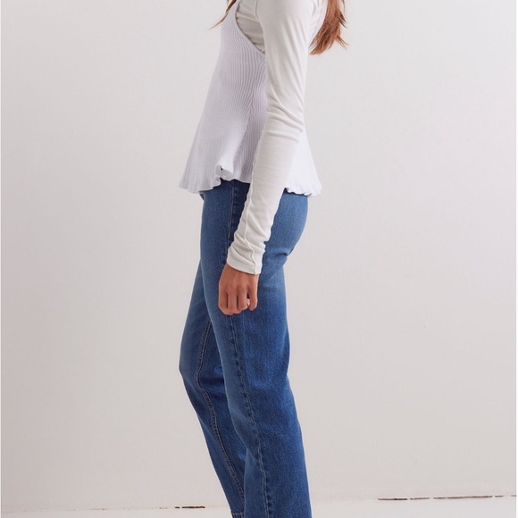 NWT Free People We the Free Coco Slim Blue Jeans 32 - Picture 4 of 7